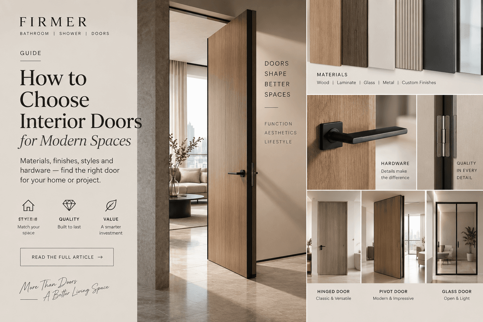 Interior Door Specification Guide: Size, Material, Hardware and Site Conditions